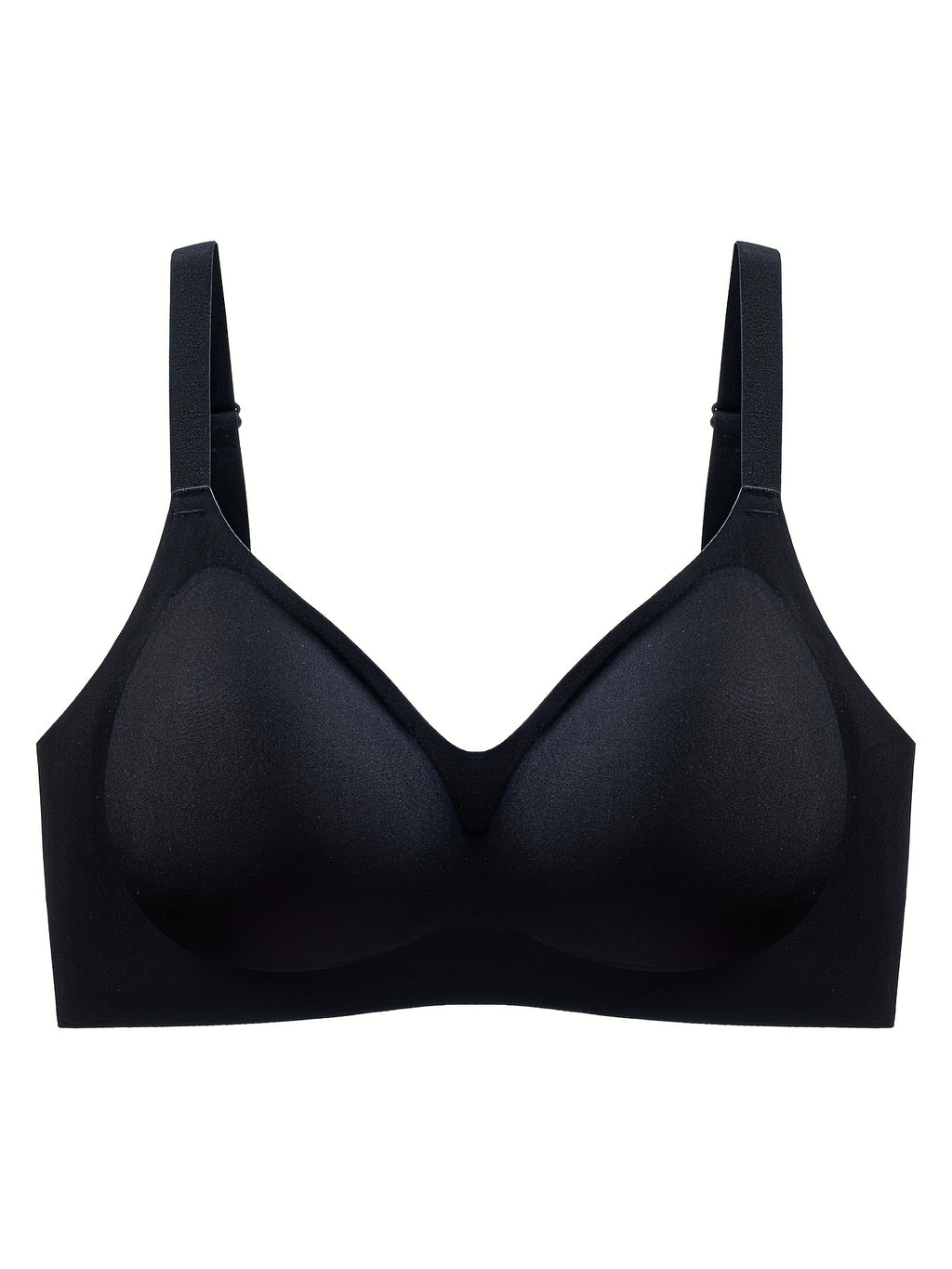 9pcs Women's Wire-Free Push-Up Bra - Sexy, Soft Lift Design with Underwire Cups, Seamless Sheer Fabric, Adjustable Straps & Fan Detail for Small Busts
