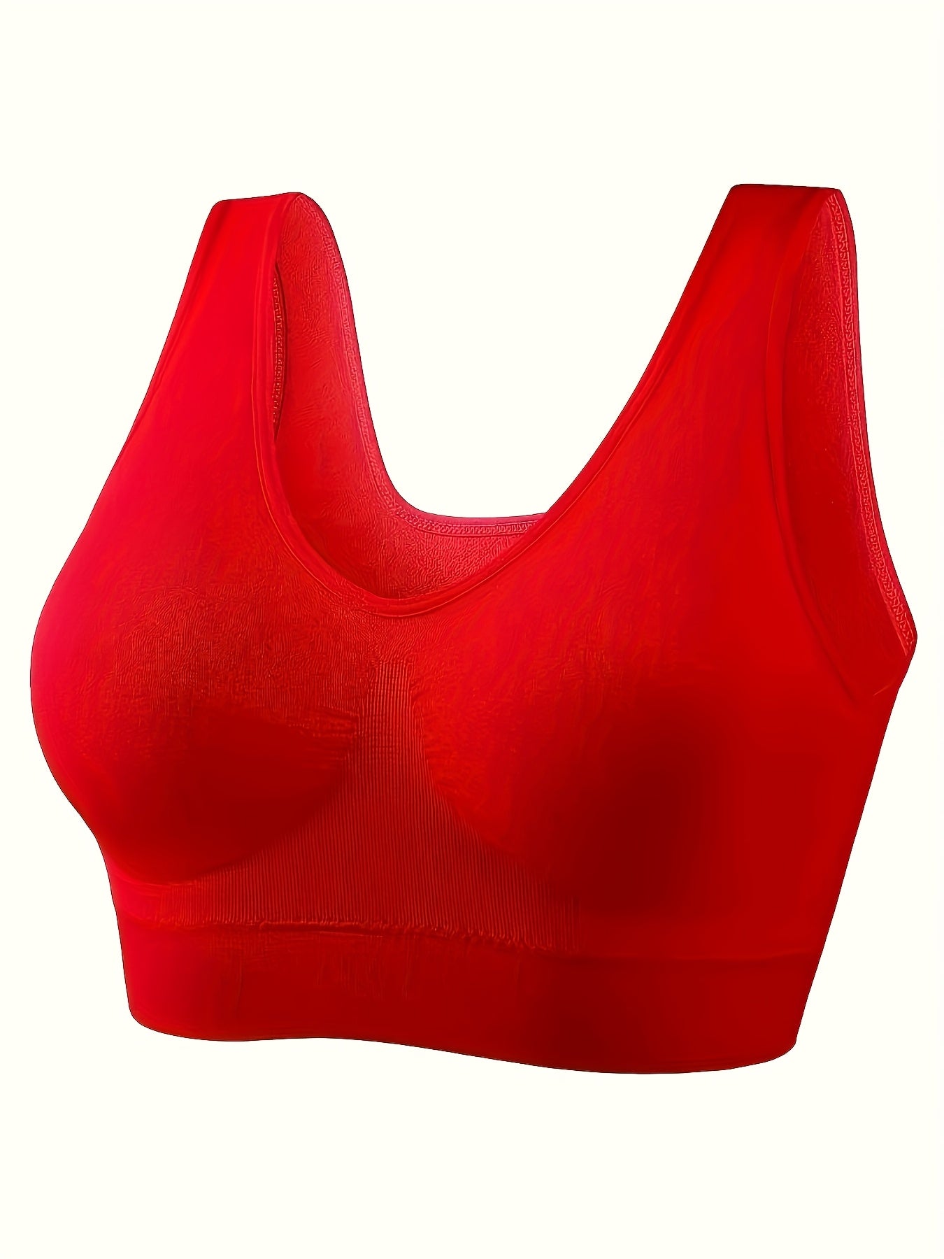 4pcs Women'S Seamless Wireless Bras - Comfortable, Breathable, and Supportive for Daily Sports Wear, Black, Removable Pads, No Underwire, Perfect for Casual Attire, Casual Wear Bras | Seamless Design | Comfortable Fit