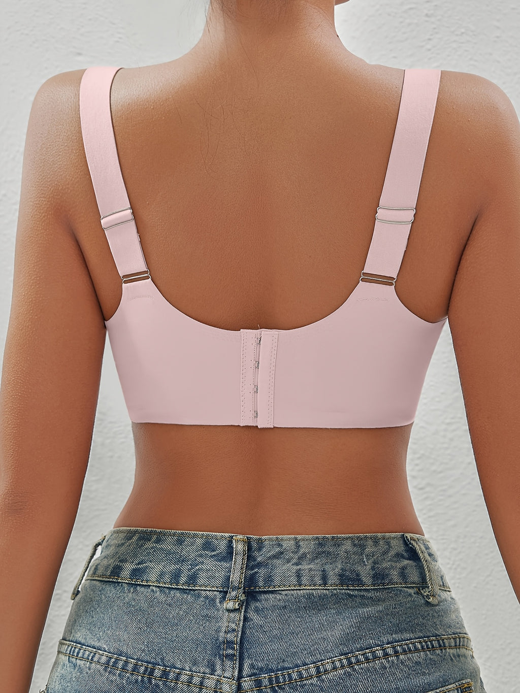 4pcs EssElegance Push-Up Seamless Bra - Adjustable Straps & Wire-Free Support for Daily Wear, Ultra-Soft Breathable Fabric